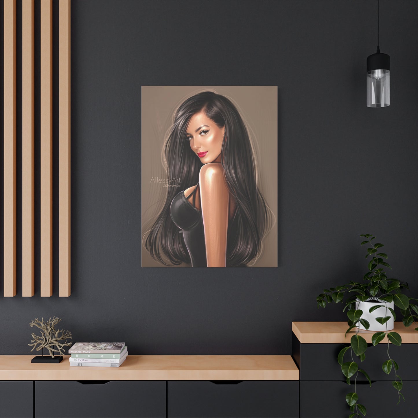 Custom Canvas With Your Portrait. Custom Personal Art. Portrait From Photo. One Person Custom Portrait
