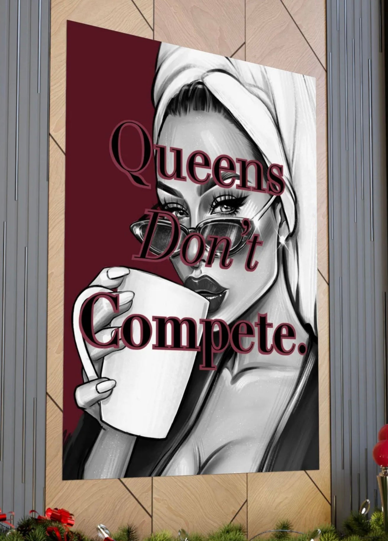 Queens Don’t Compete - Burgundy