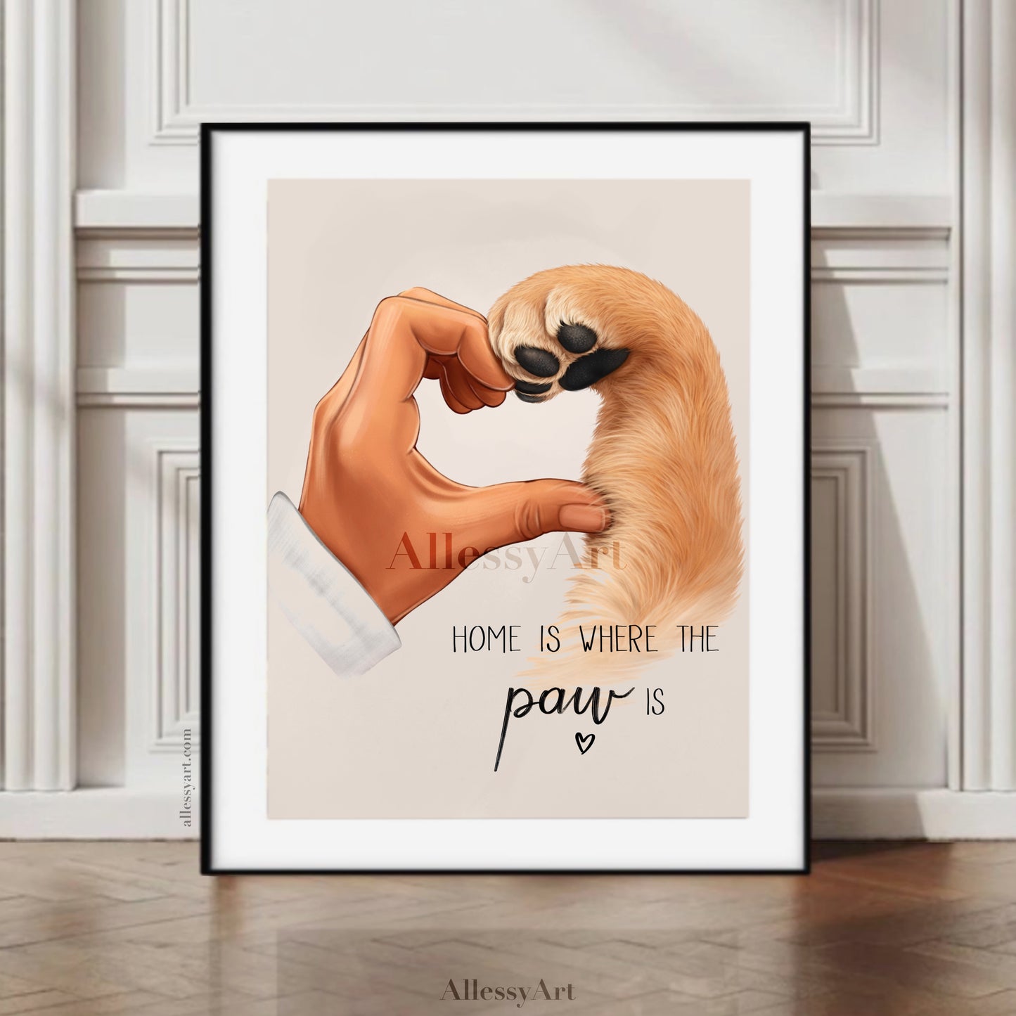 Home Is Where The Paw Is - Custom Pet Poster