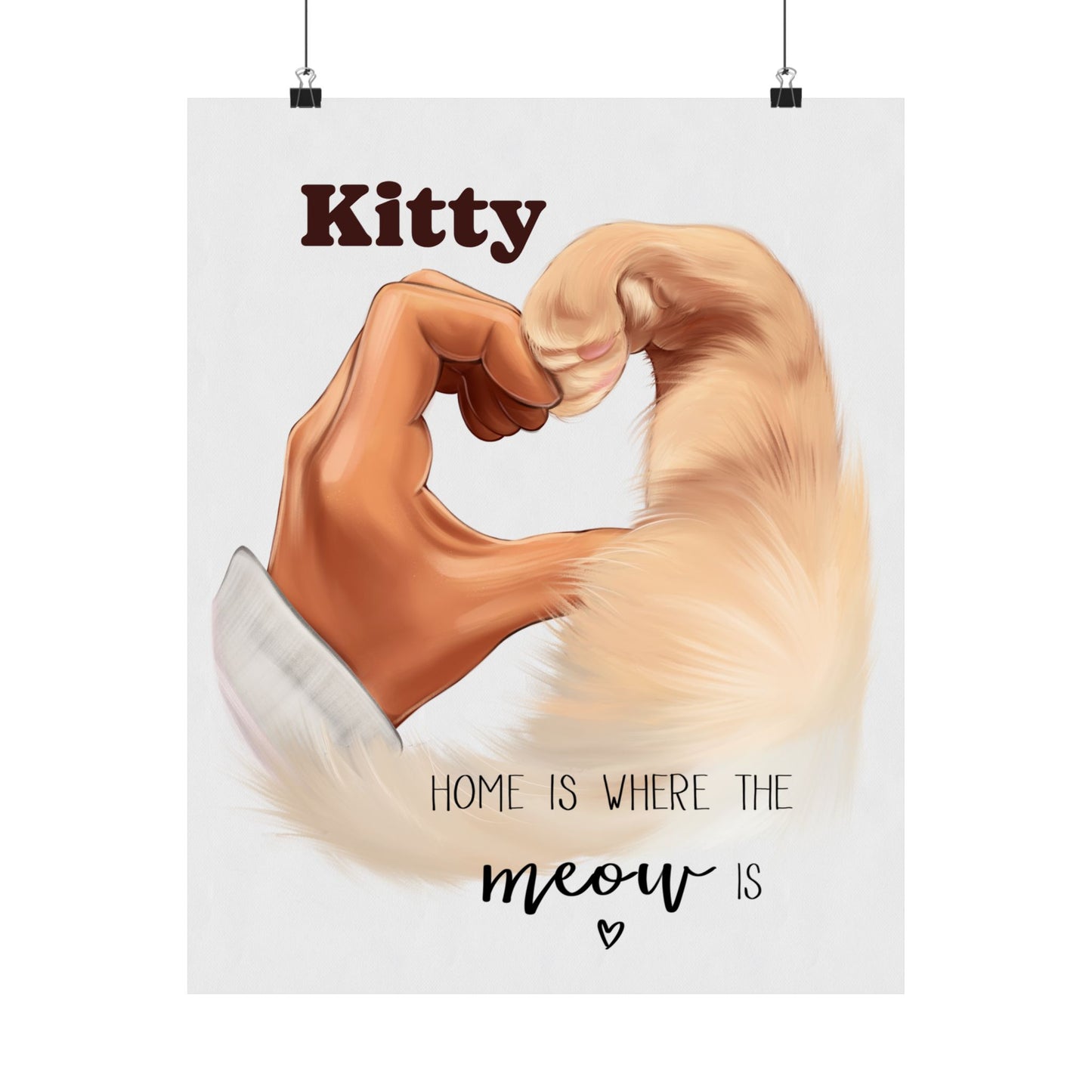 Home Is Where The Meow Is - Custom Pet Poster