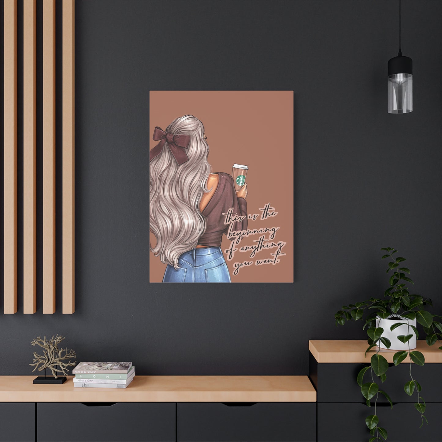 Canvas Wall Art - "What You Are Not Changing, You Are Choosing." Inspirational Decor