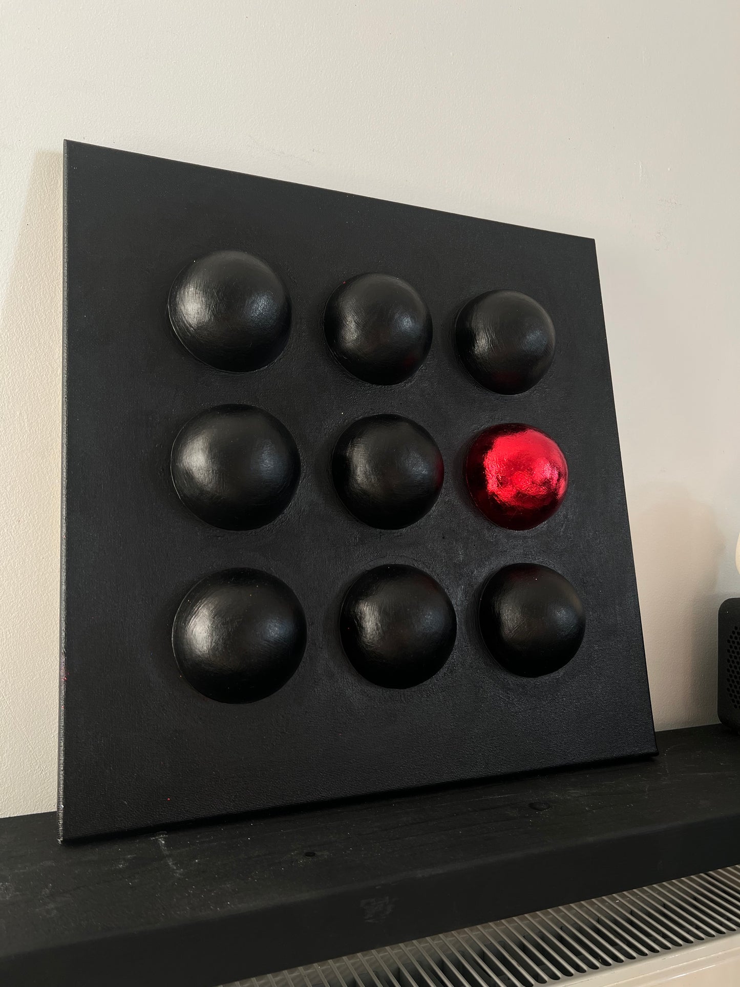 3D Wall Decor. Original Canvas Art by AllessyArt. Textured Artwork.