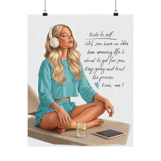 Copy of Inspirational Meditation Poster — "You don't always need a plan" Matte Wall Art