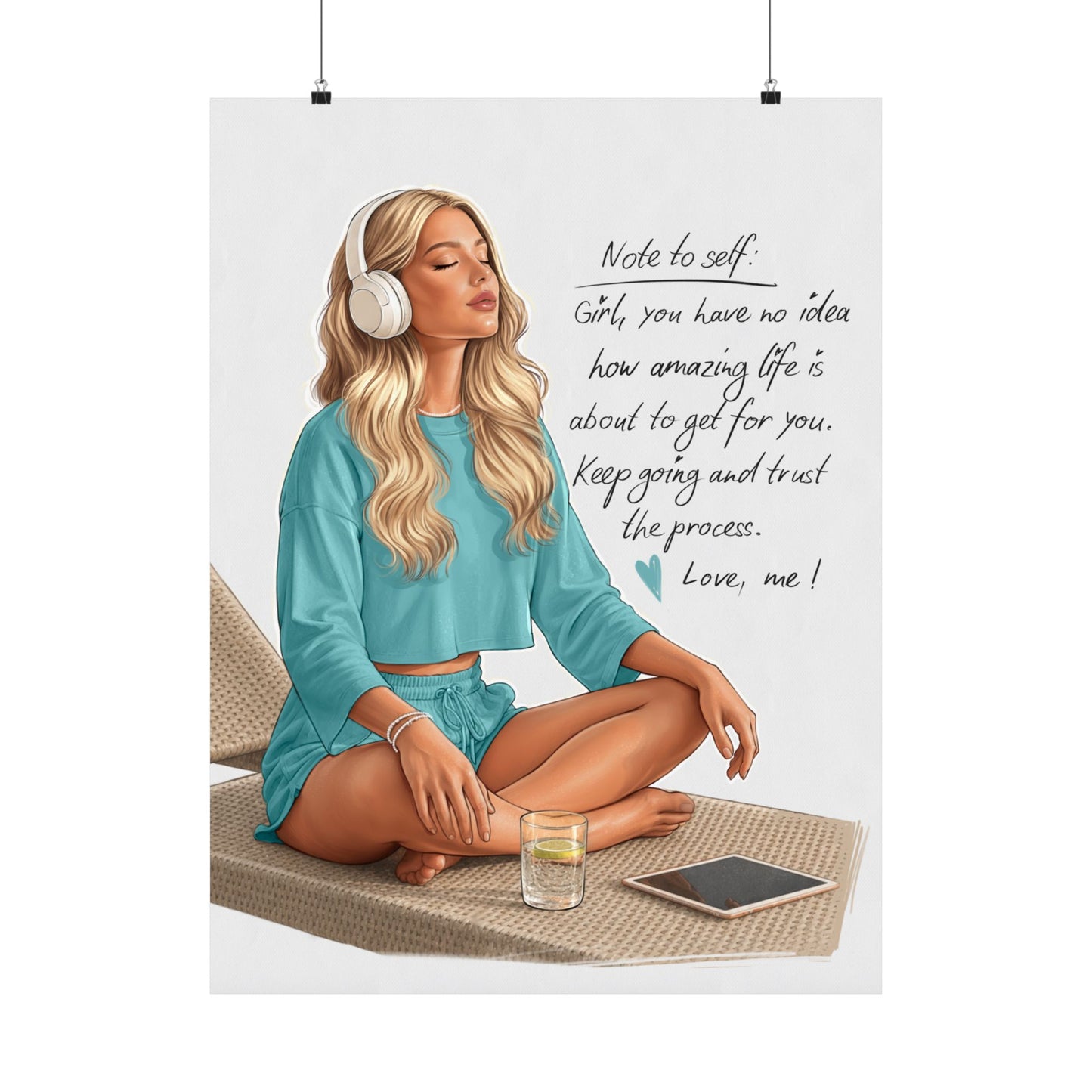 Copy of Inspirational Meditation Poster — "You don't always need a plan" Matte Wall Art