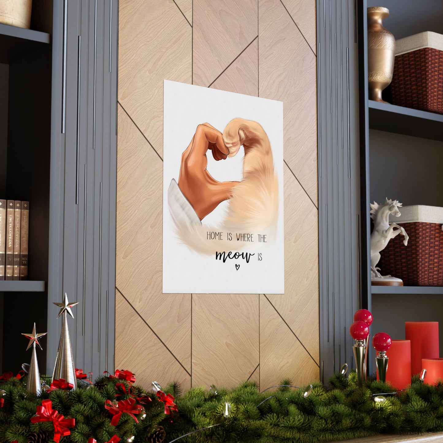 Home Is Where The Meow Is - Custom Pet Poster