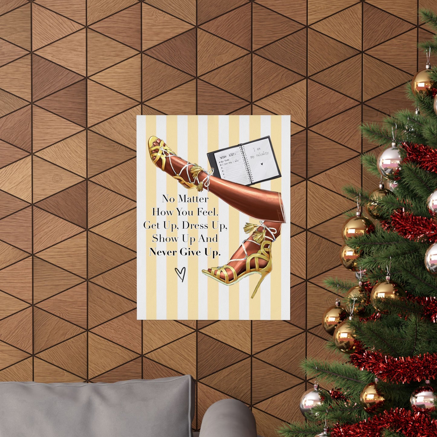 Copy of Matte Poster — "Nobody Is You" Inspirational Champagne Art Print