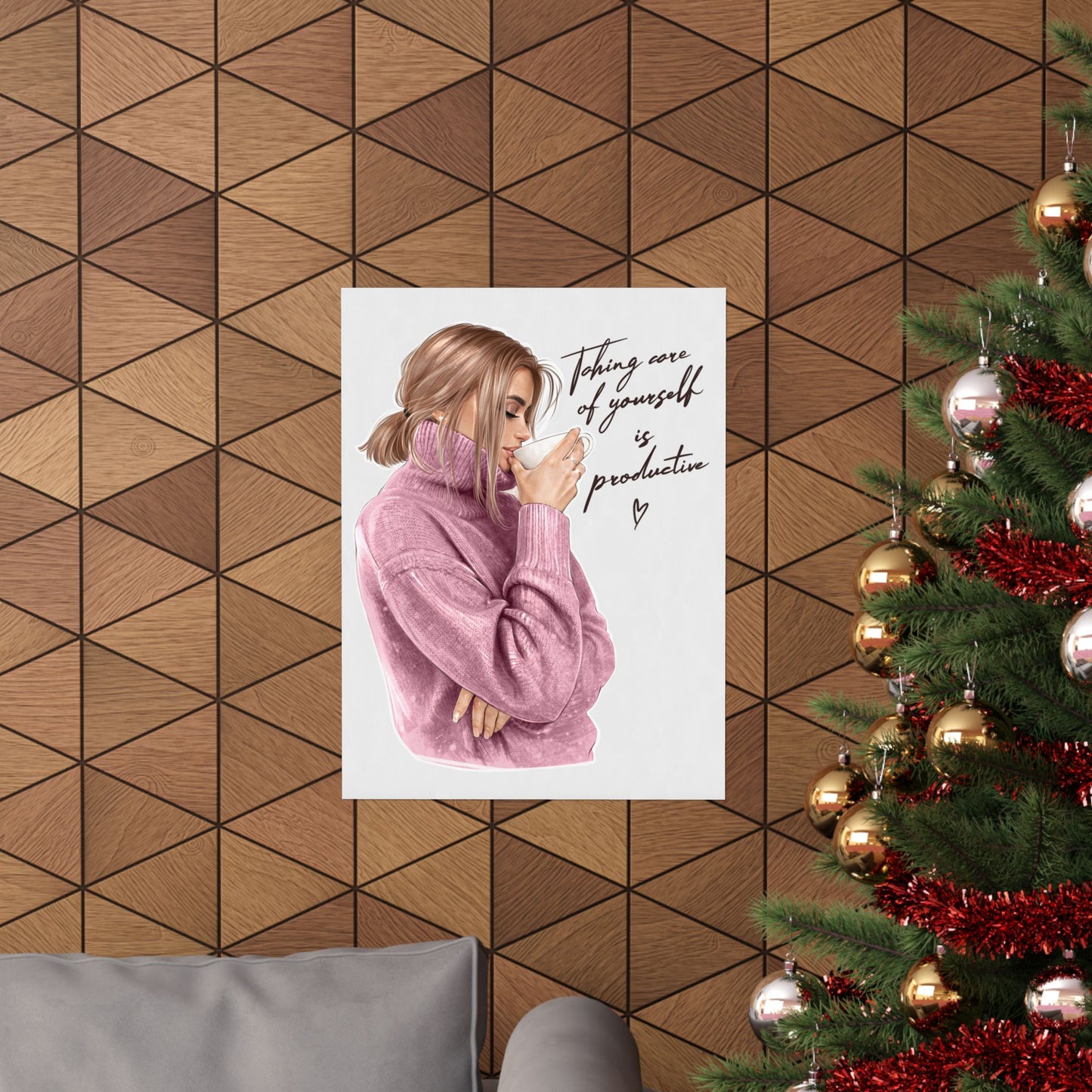 Taking Care Of Yourself Is Productive - Woman Poster Wall Art