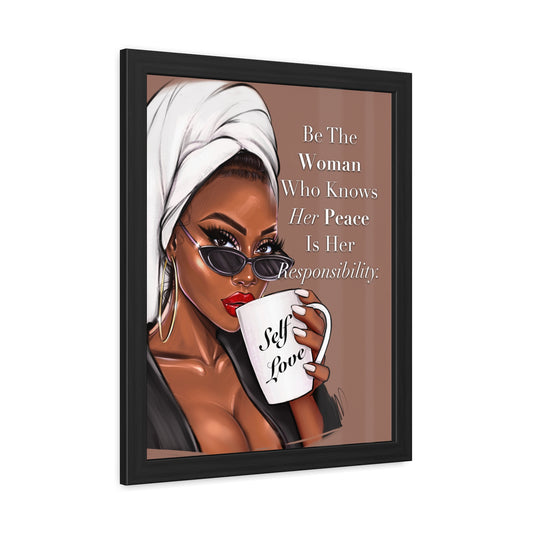 Be That Woman Framed Poster - Empowering Wall Art