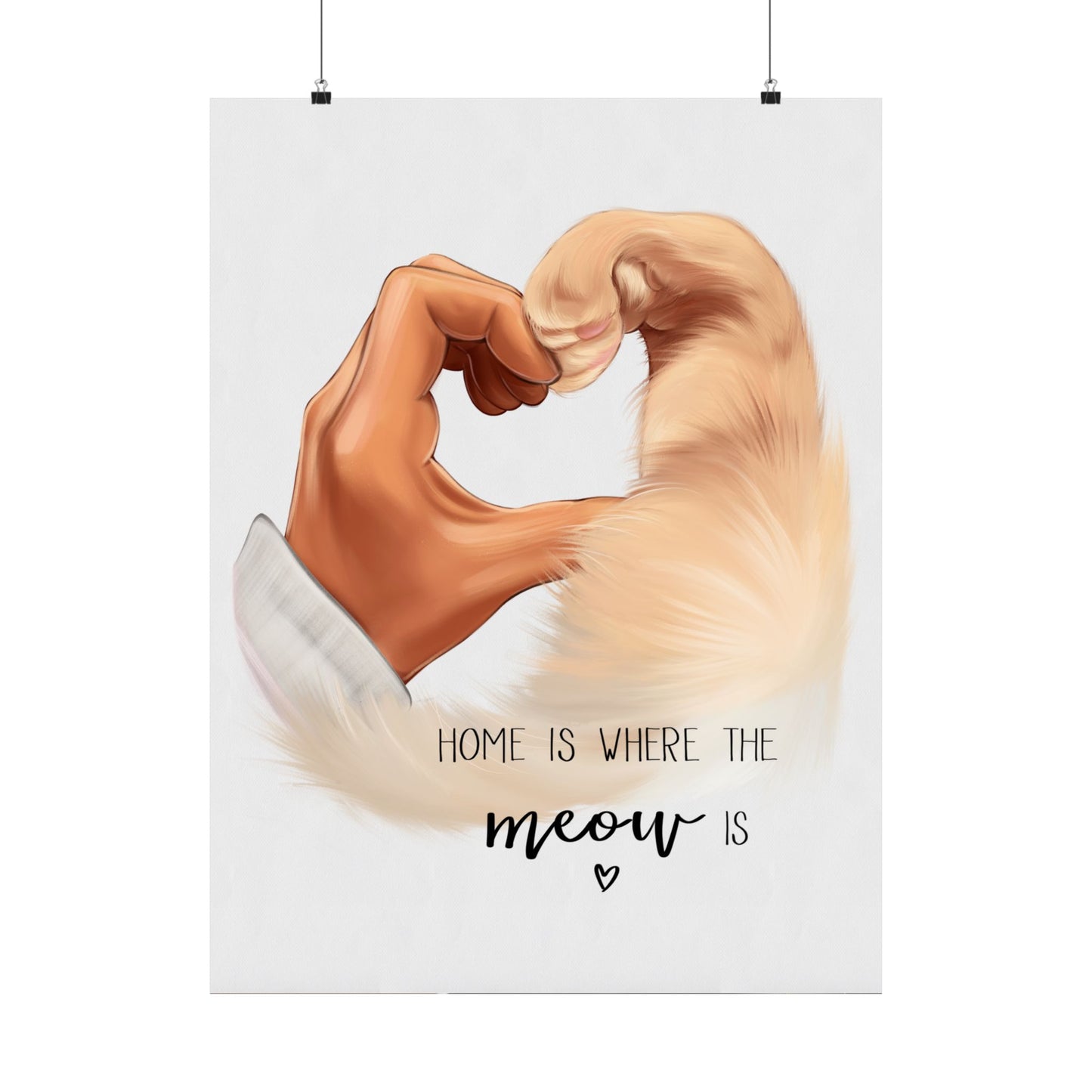 Home Is Where The Meow Is - Custom Pet Poster