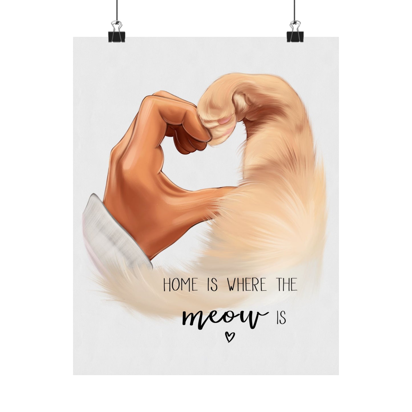 Home Is Where The Meow Is - Custom Pet Poster