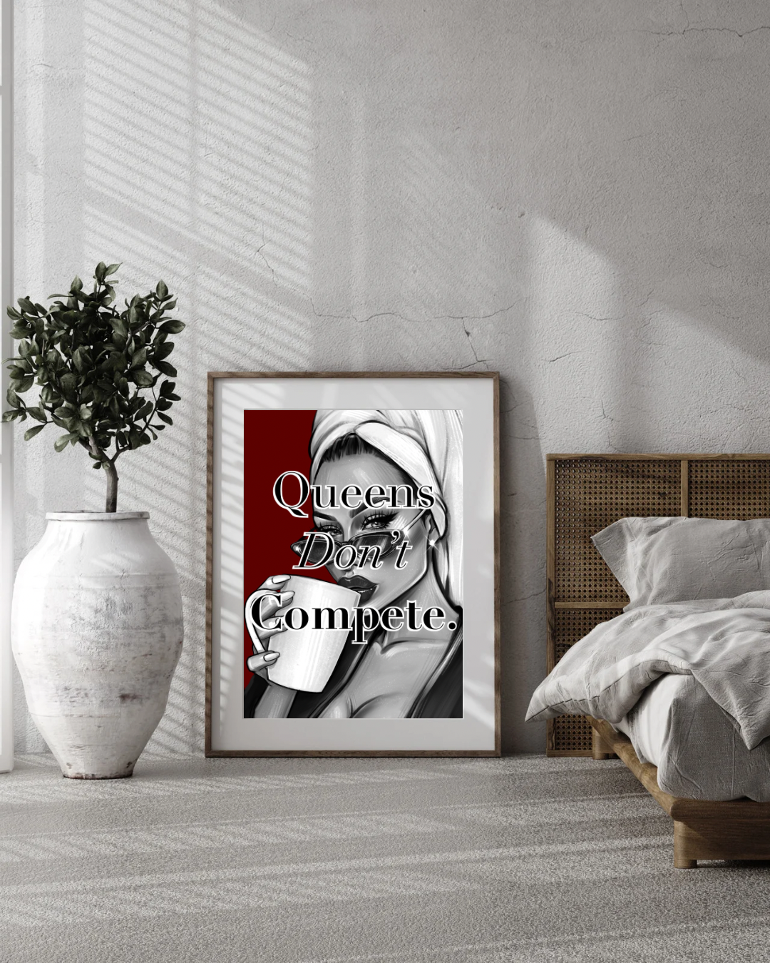 Queens Don’t Compete - Burgundy