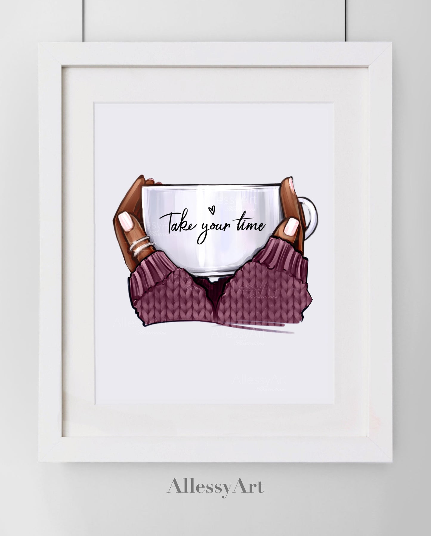 Take Your Time. Wall Art. Personalized Poster