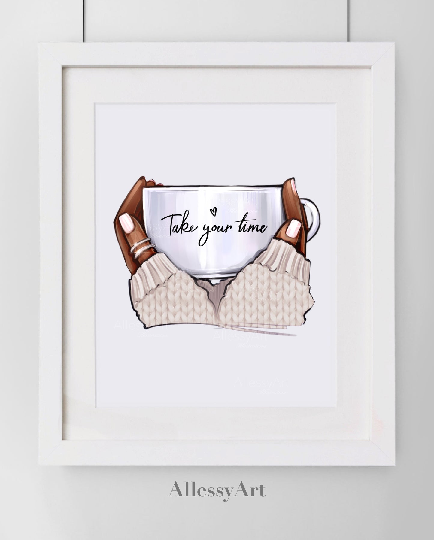 Take Your Time. Wall Art. Personalized Poster