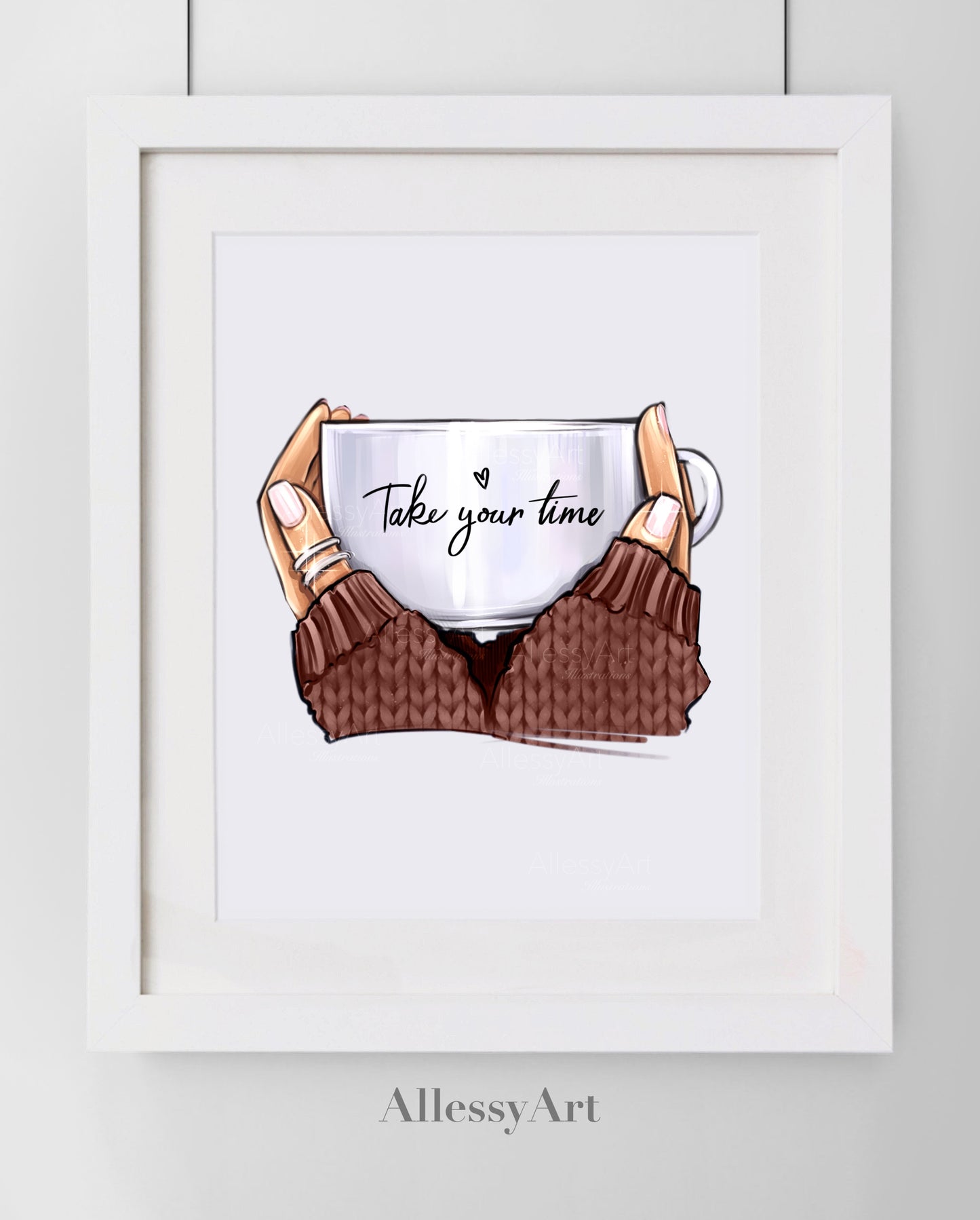 Take Your Time. Wall Art. Personalized Poster