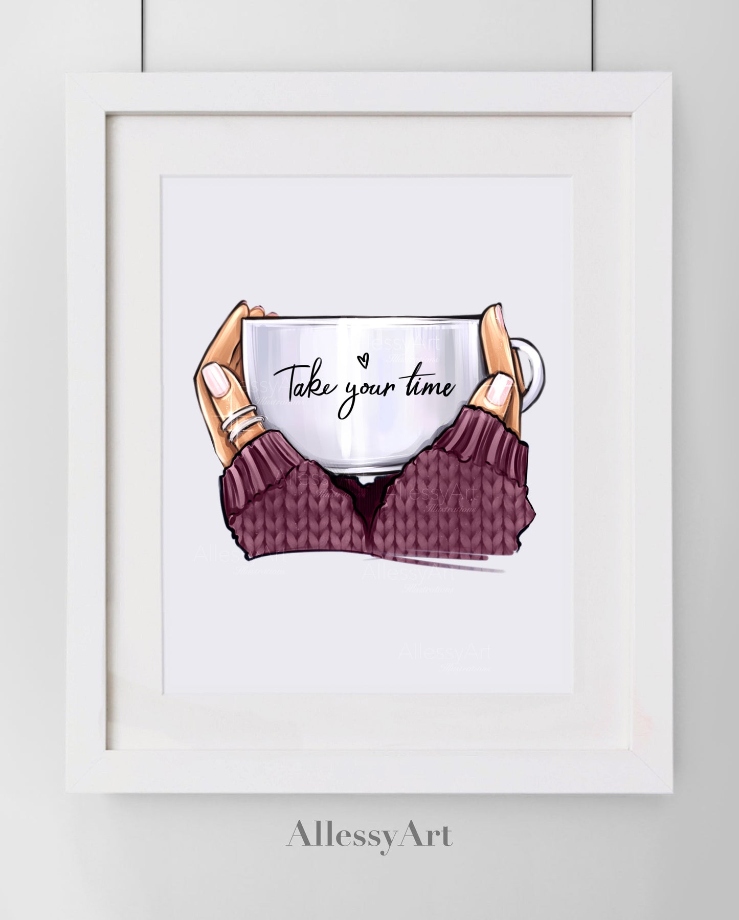 Take Your Time. Wall Art. Personalized Poster