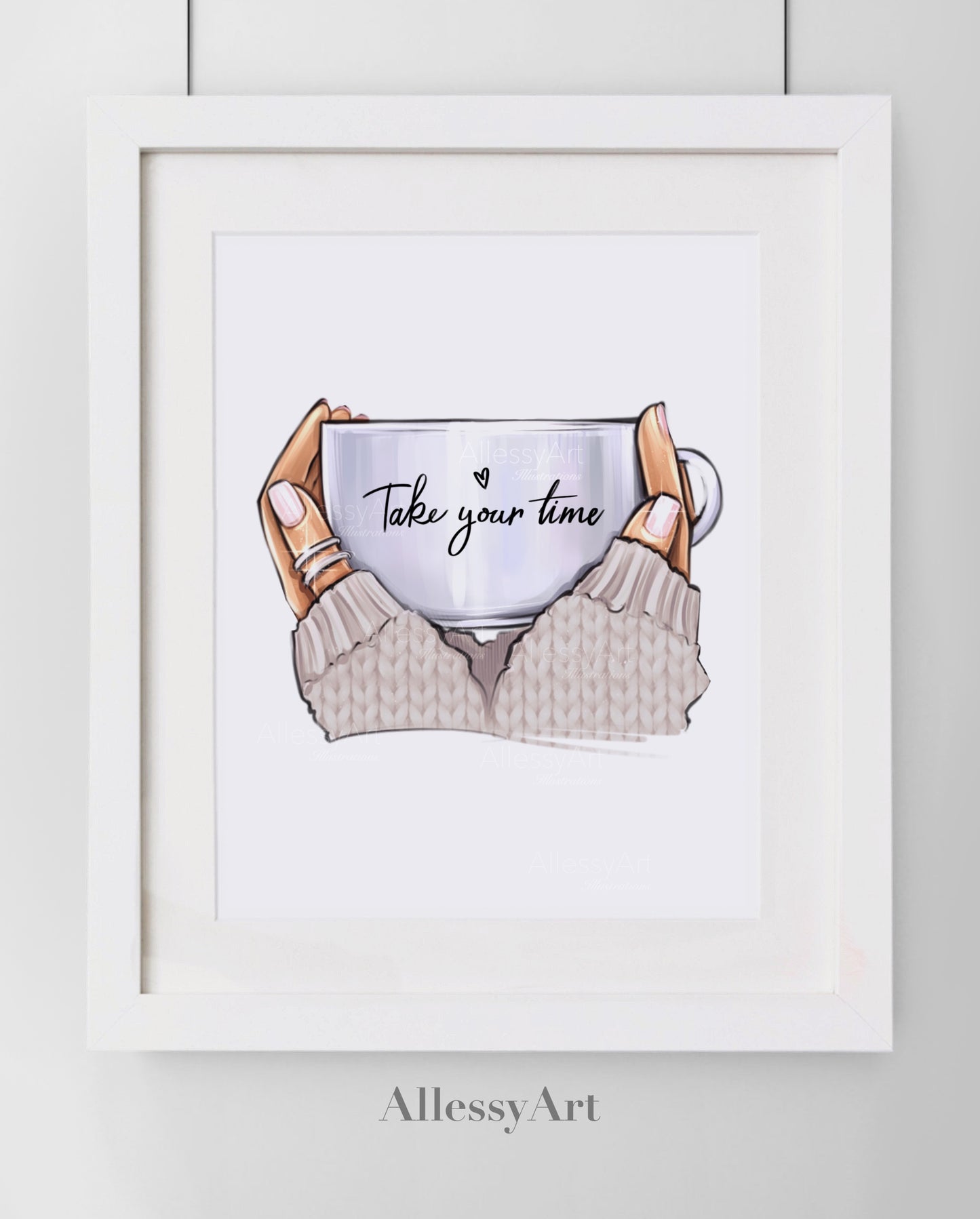 Take Your Time. Wall Art. Personalized Poster