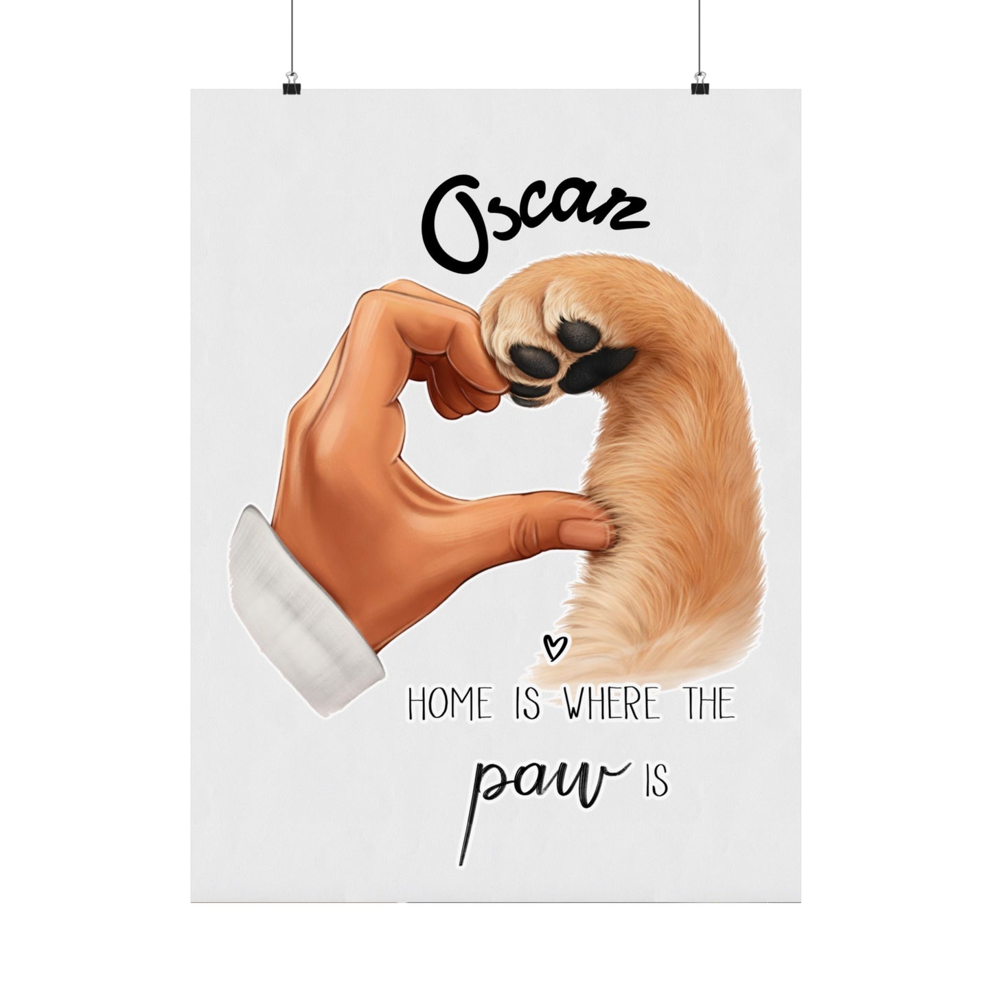 Home Is Where The Paw Is - Custom Pet Poster