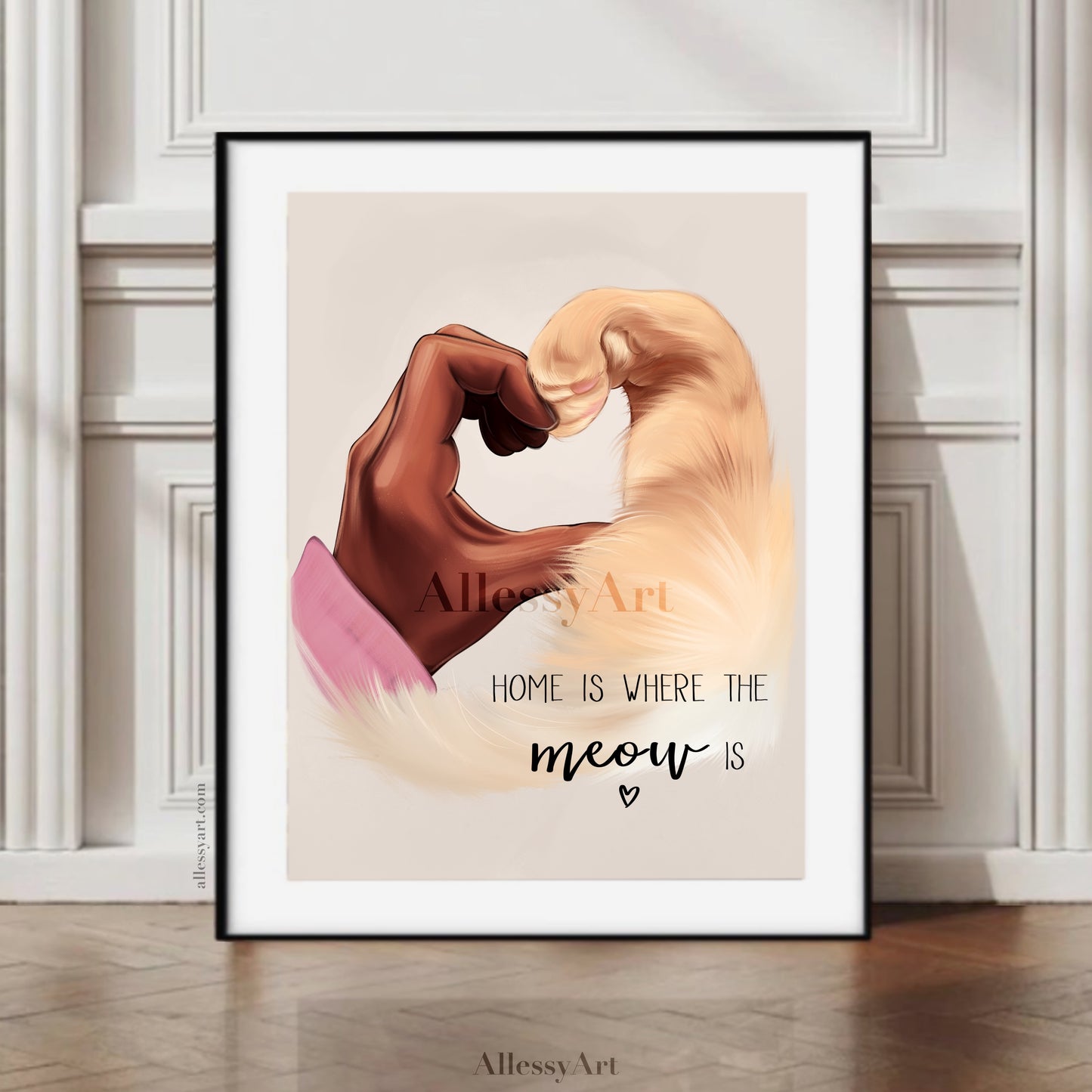 Home Is Where The Meow Is - Custom Pet Poster