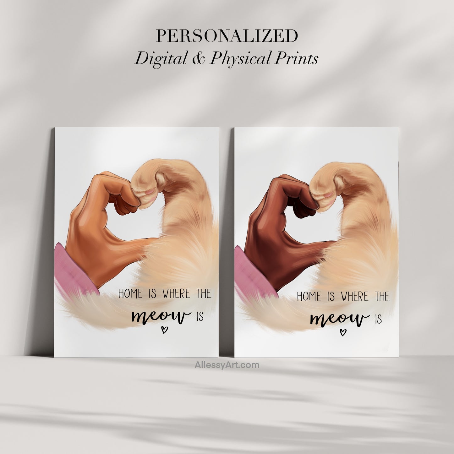 Home Is Where The Meow Is - Custom Pet Poster