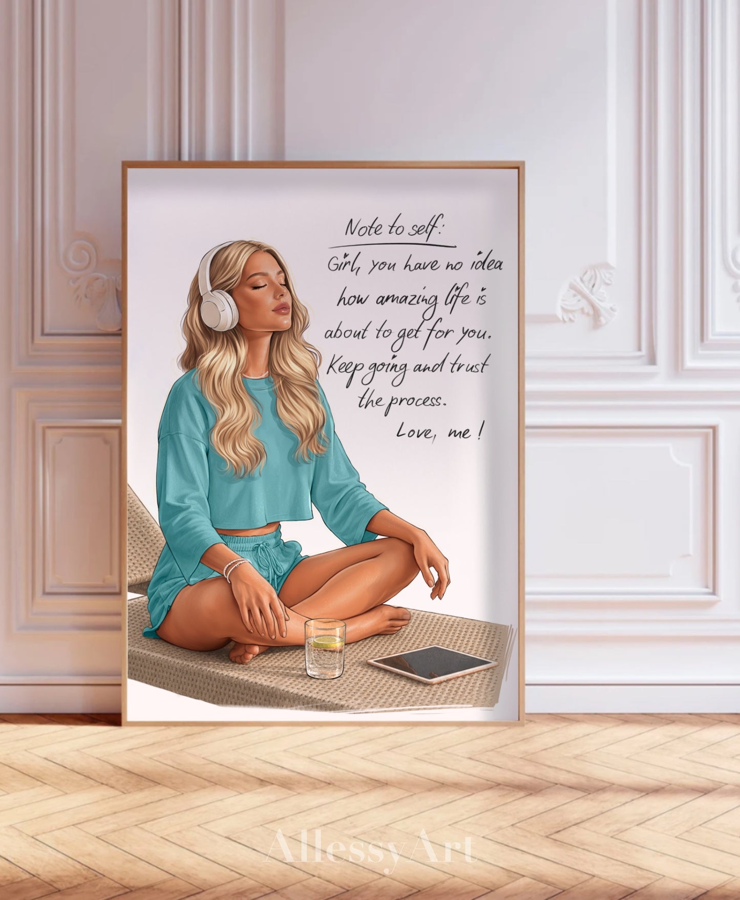 Copy of Inspirational Meditation Poster — "You don't always need a plan" Matte Wall Art