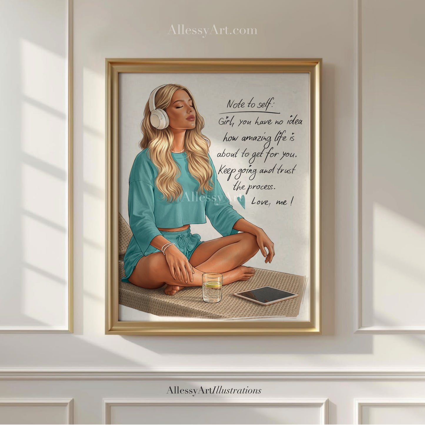 Copy of Inspirational Meditation Poster — "You don't always need a plan" Matte Wall Art