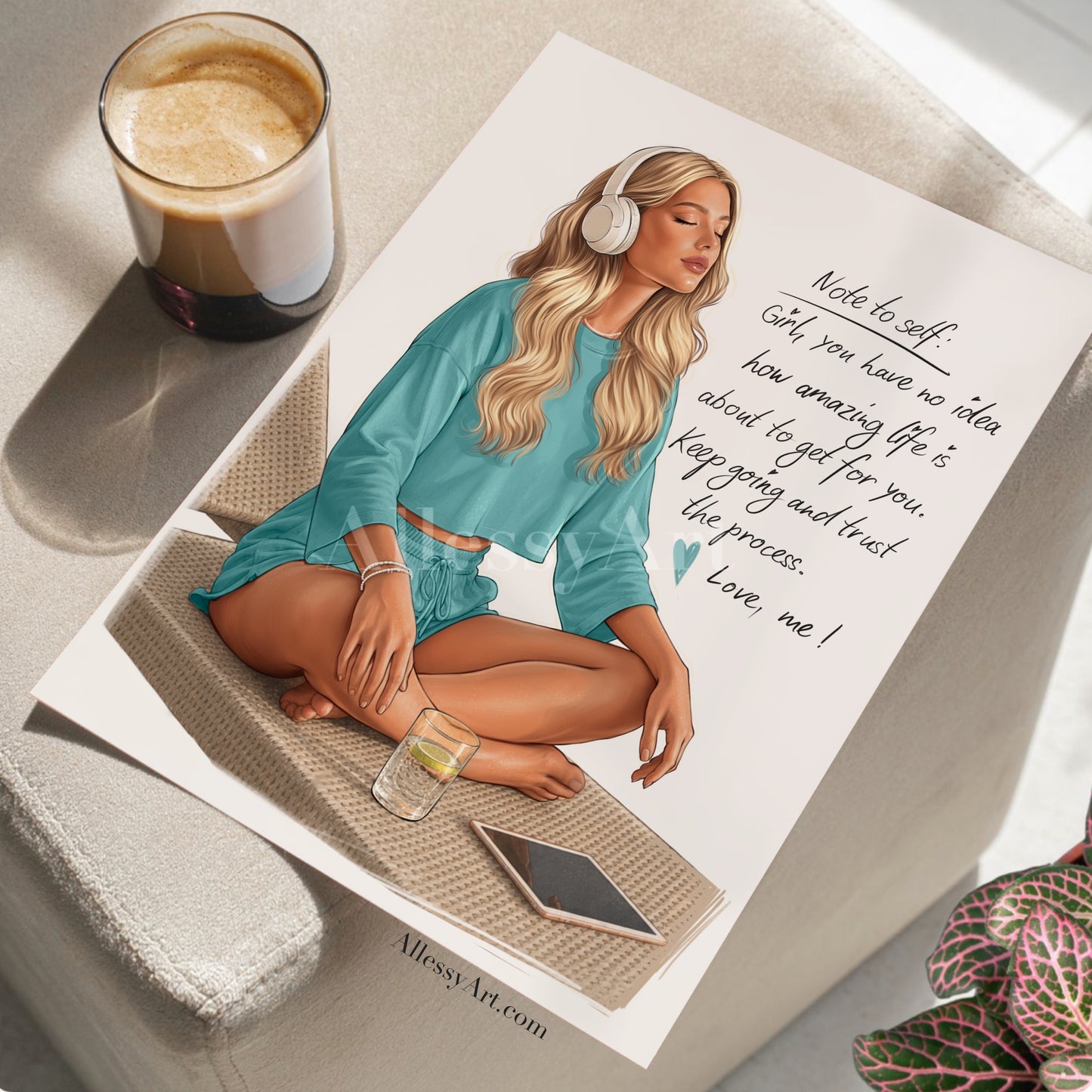 Copy of Inspirational Meditation Poster — "You don't always need a plan" Matte Wall Art