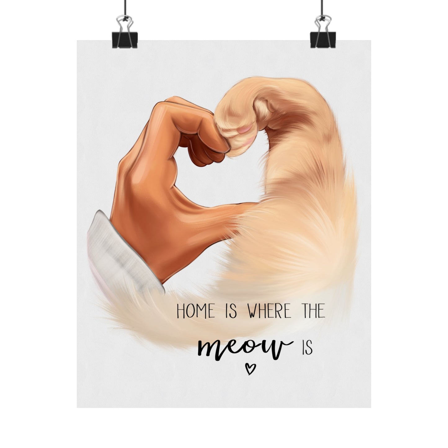 Home Is Where The Meow Is - Custom Pet Poster