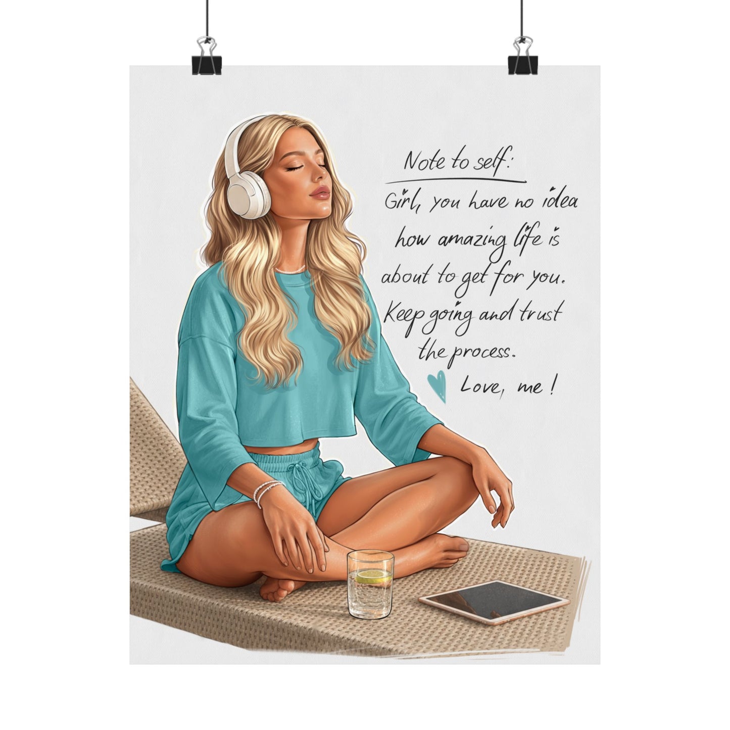 Copy of Inspirational Meditation Poster — "You don't always need a plan" Matte Wall Art