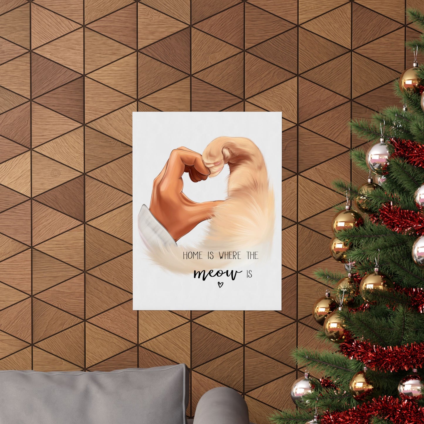 Home Is Where The Meow Is - Custom Pet Poster