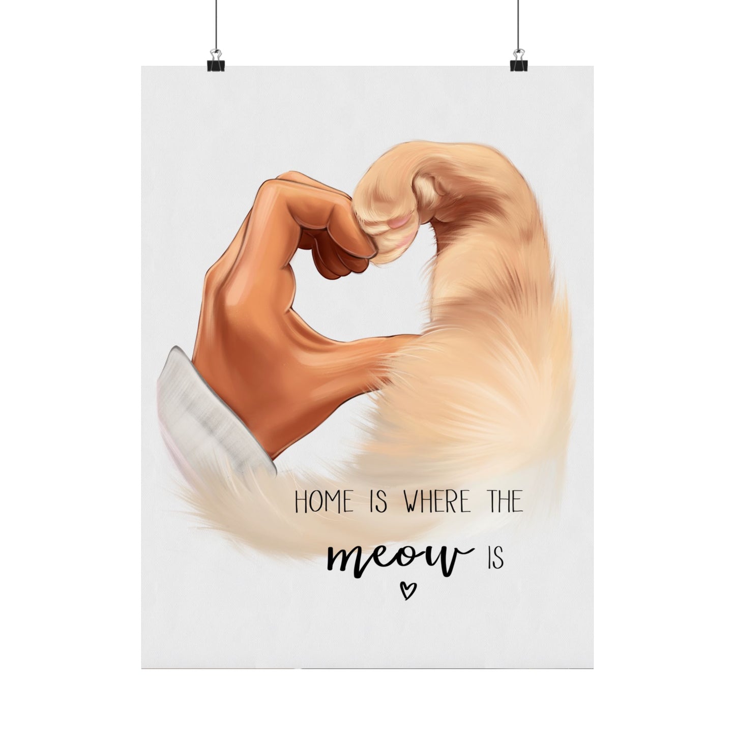 Home Is Where The Meow Is - Custom Pet Poster