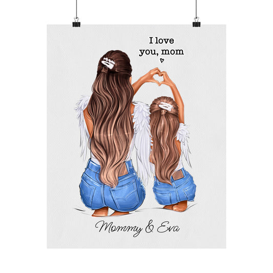 Semi-Custom Poster - I Love You Mom - Mom Life Prints