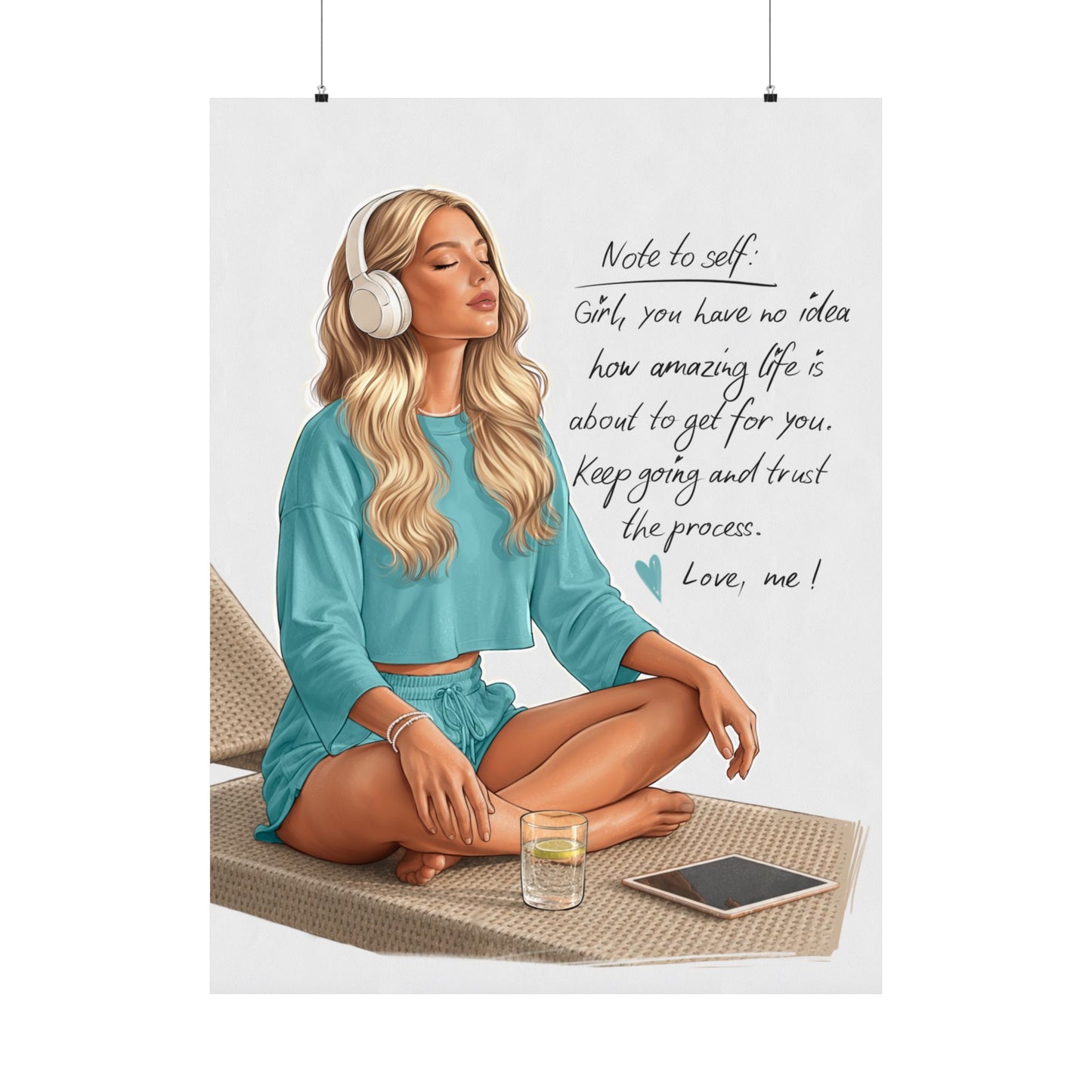 Copy of Inspirational Meditation Poster — "You don't always need a plan" Matte Wall Art