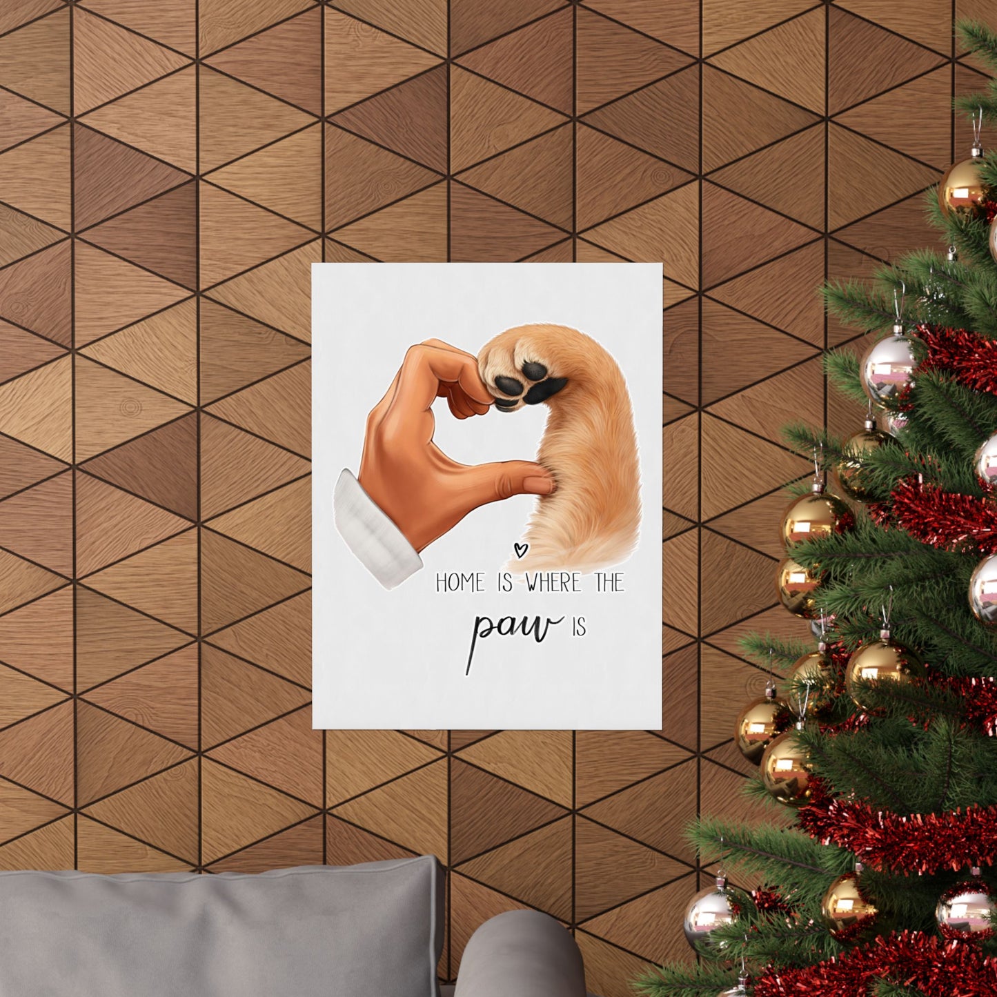 Home Is Where The Paw Is - Custom Pet Poster