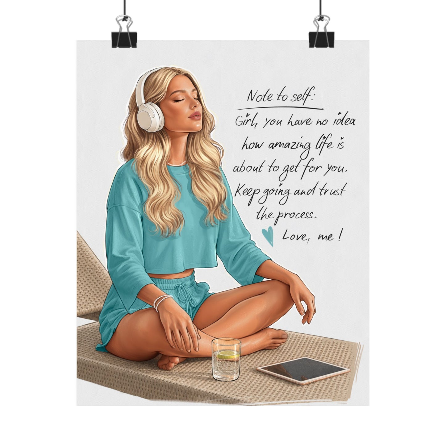 Copy of Inspirational Meditation Poster — "You don't always need a plan" Matte Wall Art