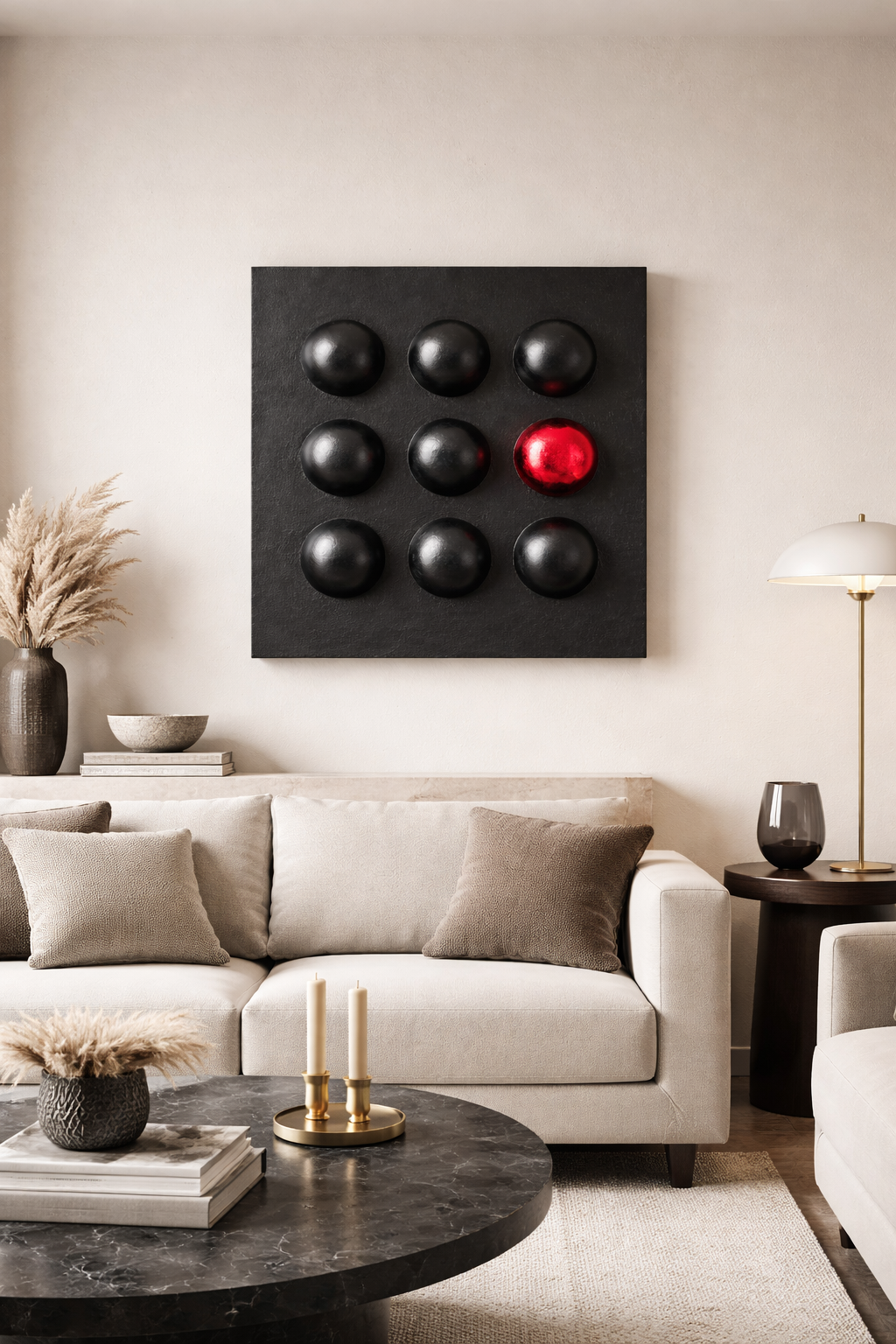 3D Wall Decor. Original Canvas Art by AllessyArt. Textured Artwork.