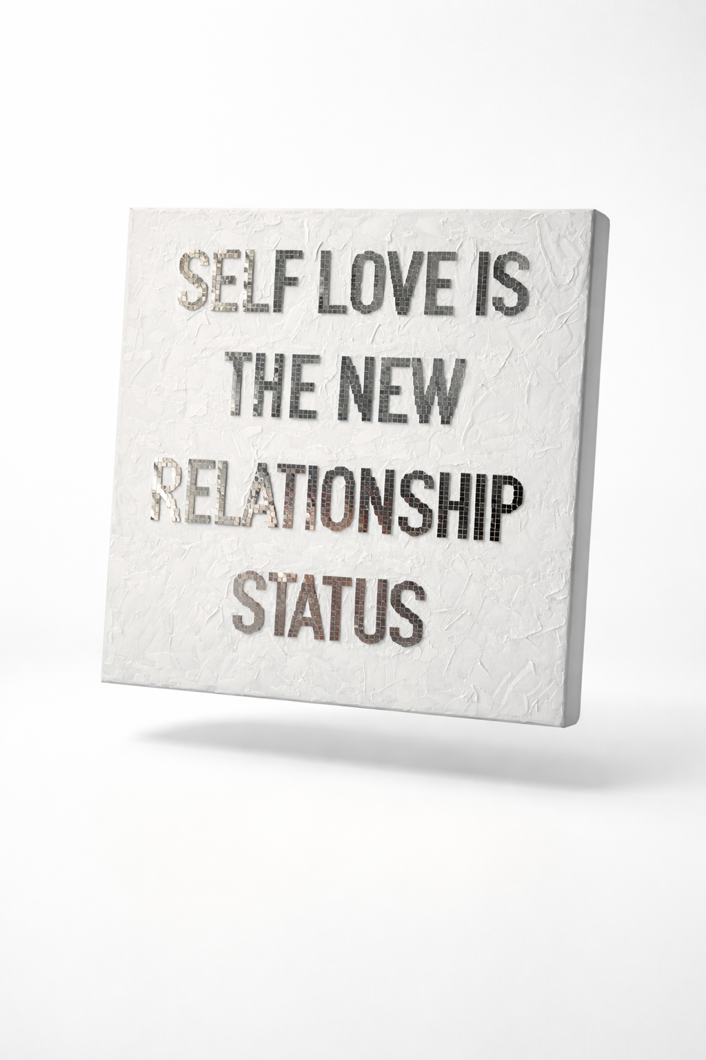 3D Wall Decor. Original Canvas Art by AllessyArt. Textured Artwork. Self Love Disco