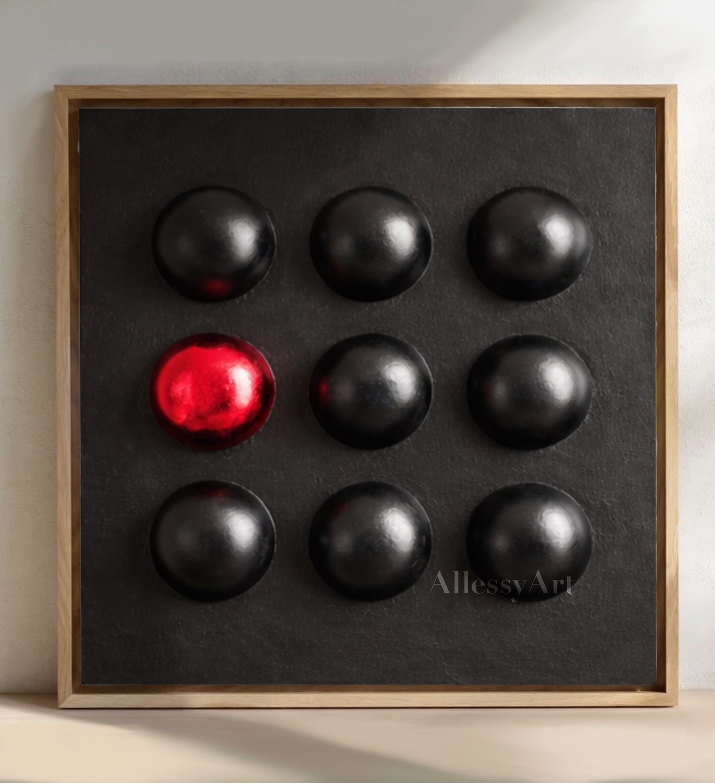 3D Wall Decor. Original Canvas Art by AllessyArt. Textured Artwork.